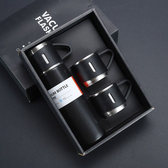 3 in 1 Vaccum Insulated Thermo Flask Set