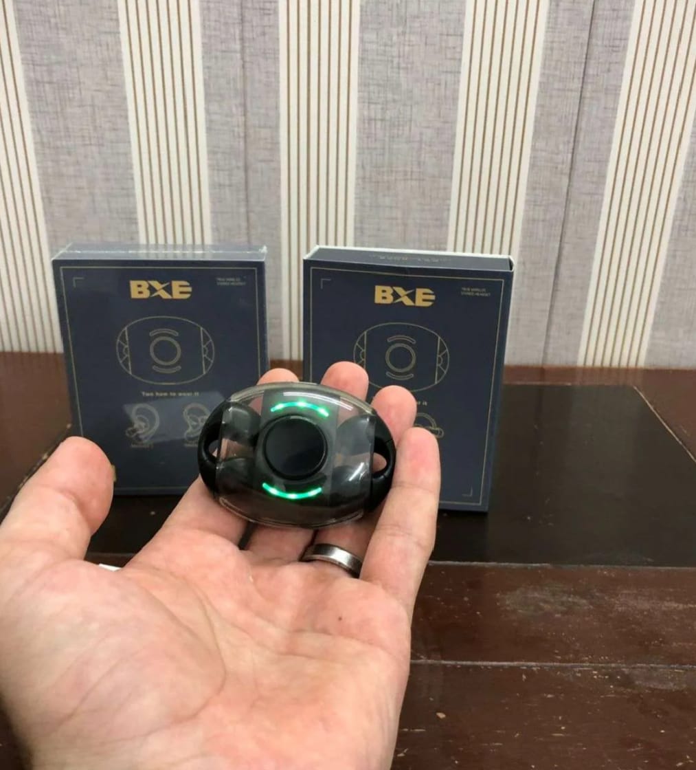 BXE Earcuff Bluetooth with RGB Light, Spinner Design, Waterproof.