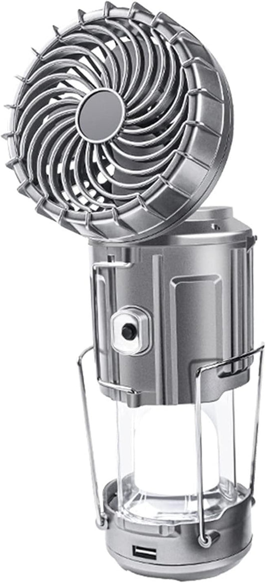 6 in 1 Portable Outdoor LED With Fan Solar Charge