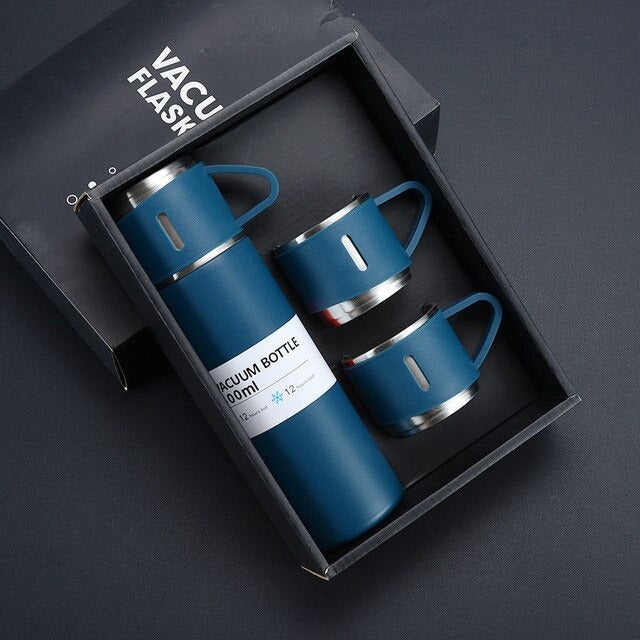 3 in 1 Vaccum Insulated Thermo Flask Set